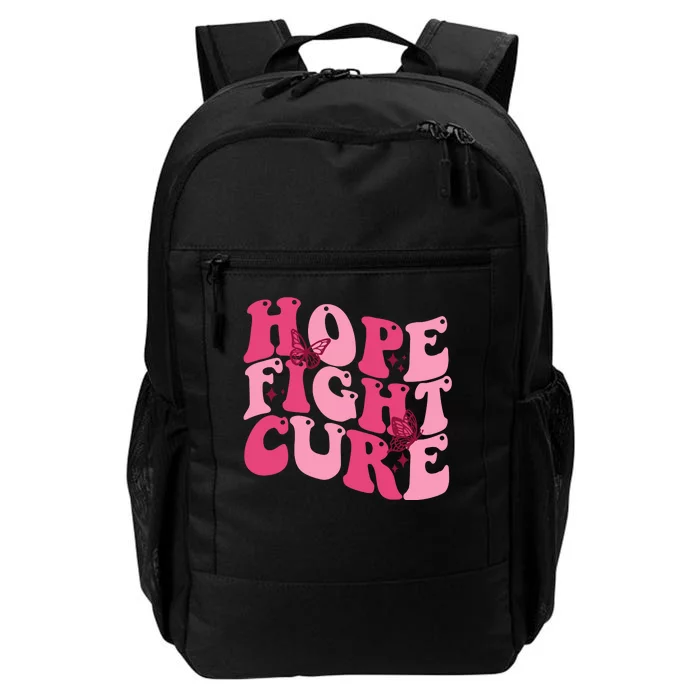 Hope Fight Cure Breast Cancer Butterfly Awareness Daily Commute Backpack