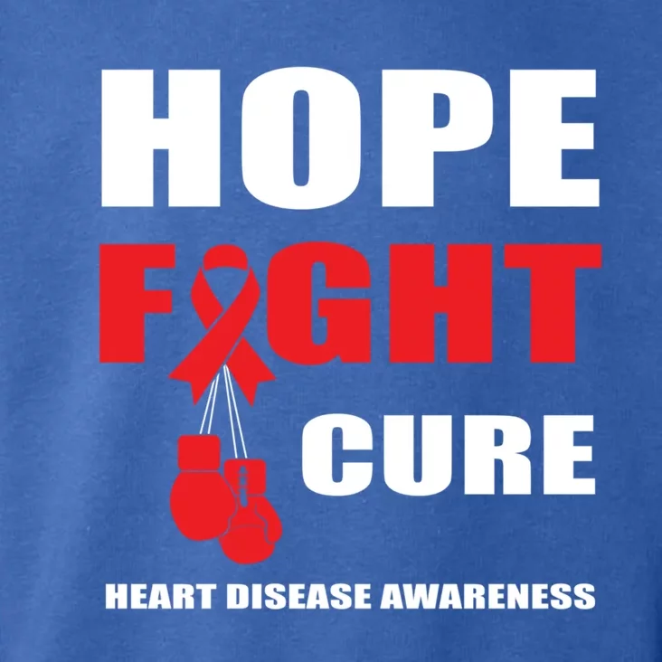 Hope Fight Cure Heart Disease In February Heart Health Month Gift Toddler Hoodie