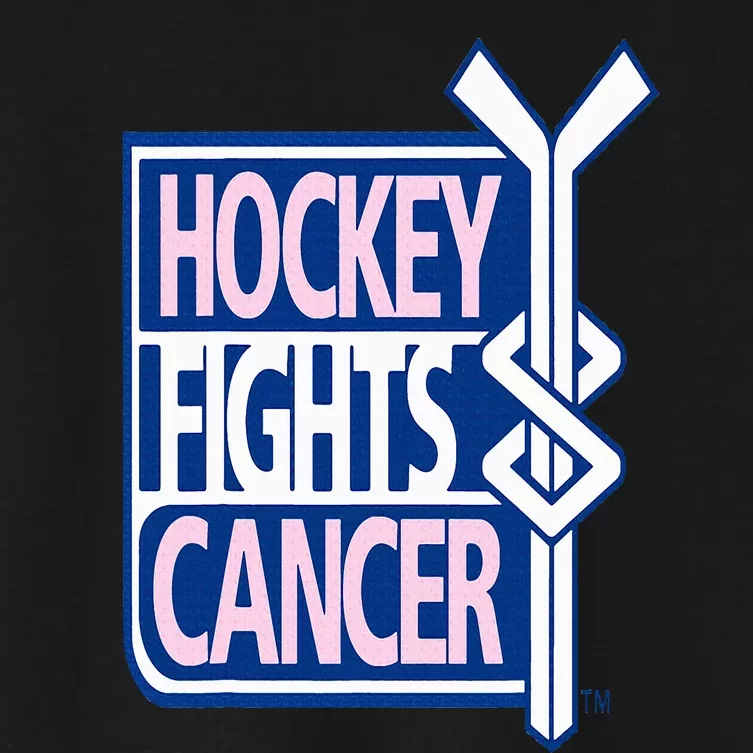 Hockey Fights Cancer Women's Crop Top Tee