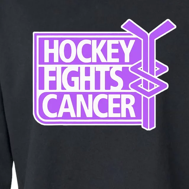 Hockey Fights Cancer Cropped Pullover Crew