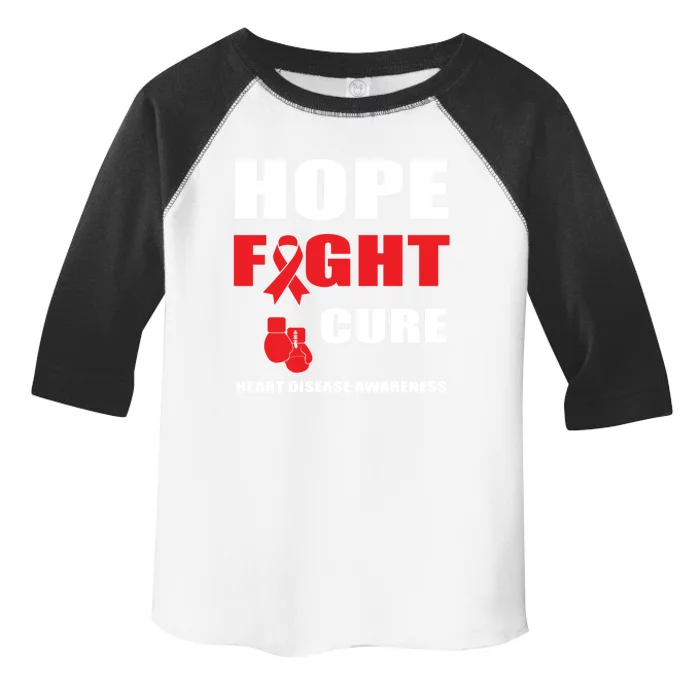 Hope Fight Cure Heart Disease In February Heart Health Month Gift Toddler Fine Jersey T-Shirt