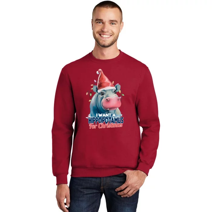 Hippopotamus For Christmas Sweatshirt