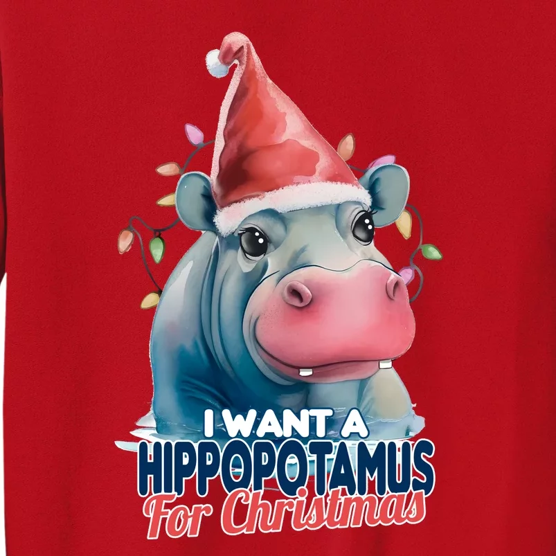 Hippopotamus For Christmas Sweatshirt