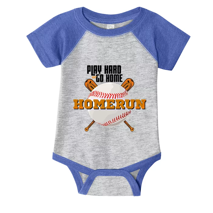 Homerun Football Cute Gift Go Sports Funny Team Baseball Play Hard Gift Infant Baby Jersey Bodysuit