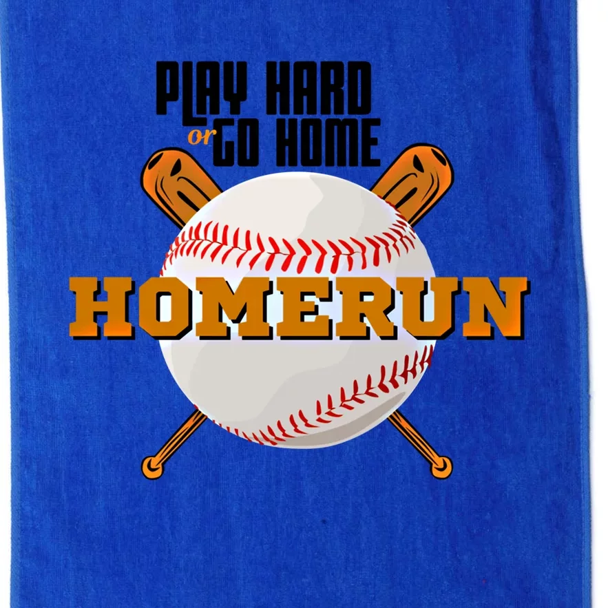 Homerun Football Cute Gift Go Sports Funny Team Baseball Play Hard Gift Platinum Collection Golf Towel