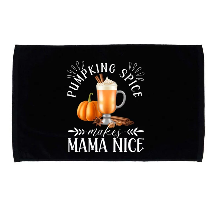 Horror Fall Coffee Halloween Pumpkin Spice Make Mama Nice Gift Microfiber Hand Towel