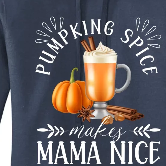 Horror Fall Coffee Halloween Pumpkin Spice Make Mama Nice Gift Women's Pullover Hoodie