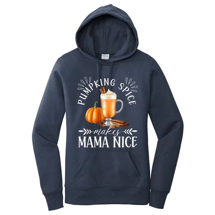 Horror Fall Coffee Halloween Pumpkin Spice Make Mama Nice Gift Women's Pullover Hoodie