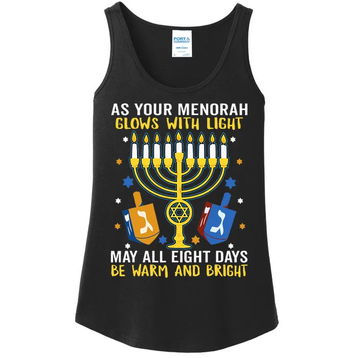 Hanukkah funny chrismas holiday Ladies Essential Tank