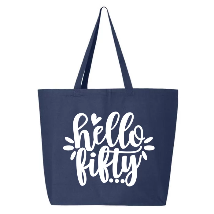 Hello Fifty Cute Hello Fifty Squad 50th Birthday Cute Gift 25L Jumbo Tote