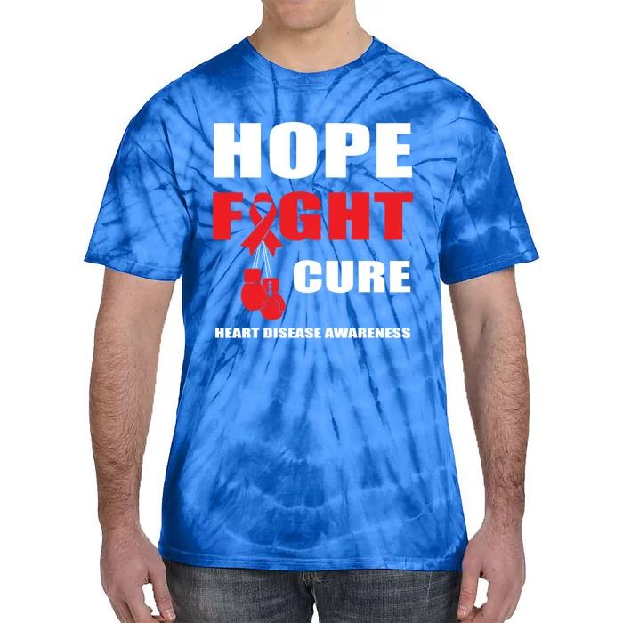 Hope Fight Cure Heart Disease In February Heart Health Month Great Gift Tie-Dye T-Shirt