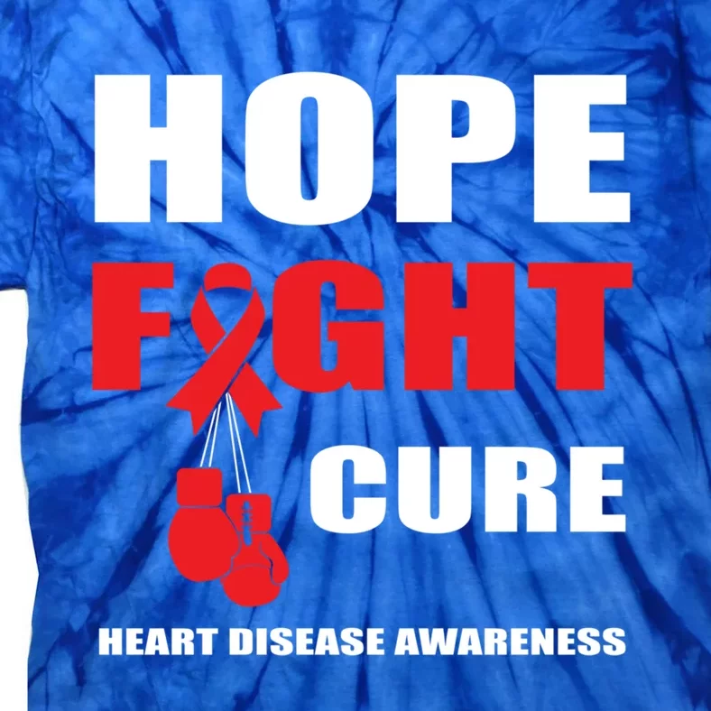 Hope Fight Cure Heart Disease In February Heart Health Month Great Gift Tie-Dye T-Shirt