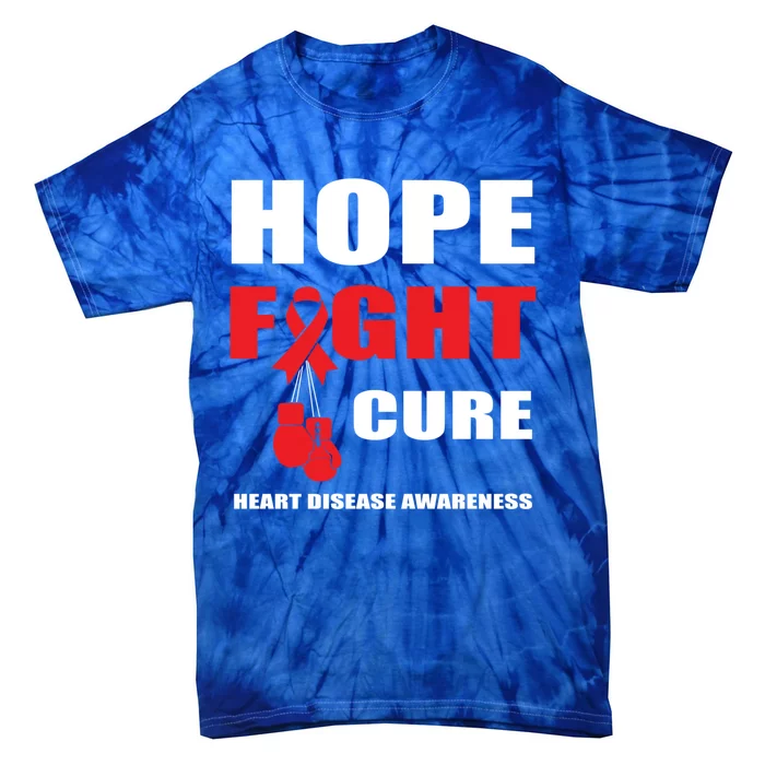 Hope Fight Cure Heart Disease In February Heart Health Month Great Gift Tie-Dye T-Shirt