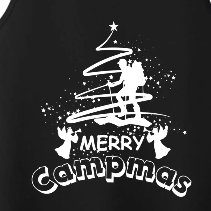 Holiday Funny Camping Lovers Merry Campmas Gift Performance Tank