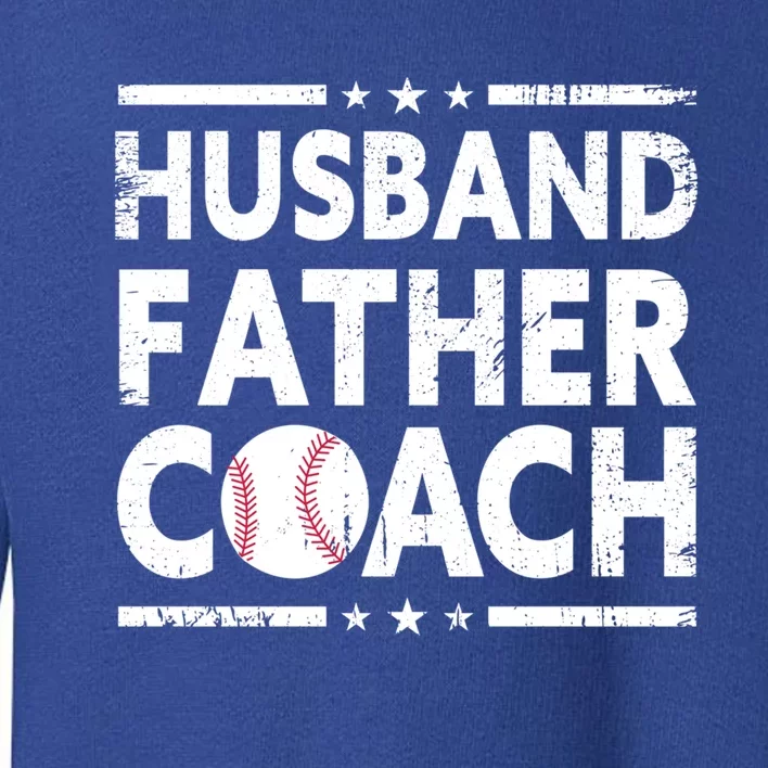 Husband Father Coach Sports Fan Best Dad Ever Fathers Day Cute Gift Toddler Sweatshirt