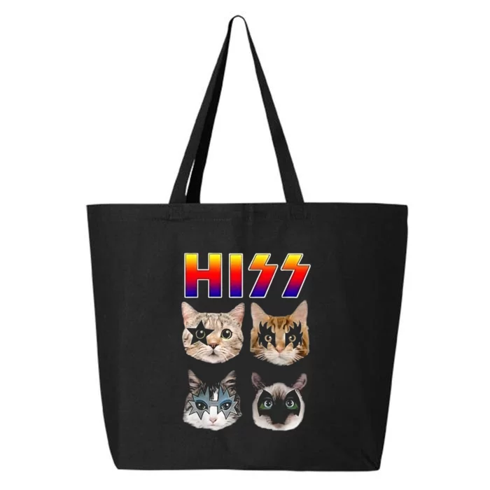 Hiss Funny Cats Kittens Rock Rockin 25L Jumbo Tote