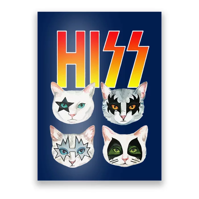 Hiss Funny Cat Cat Lover Funny Cat Poster