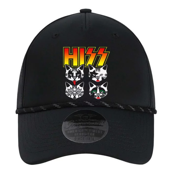 HISS Funny Cat Meow Kitty Rock Music Lover Purr And Roll Performance The Dyno Cap