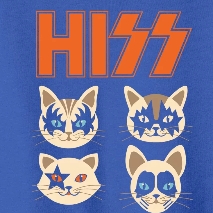 Hiss Funny Cats Kittens Rock Rockin Gift Toddler T-Shirt