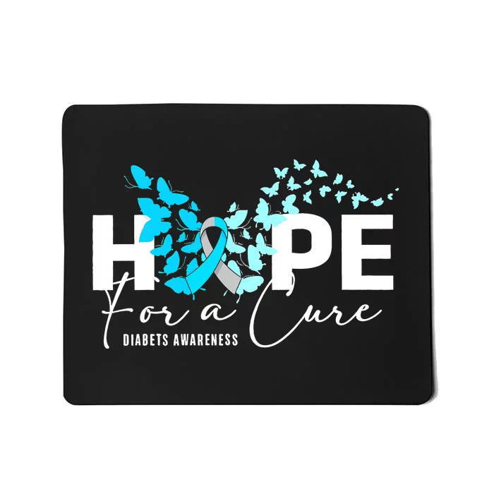 Hope For Cure Diabetes Awareness Butterfly Type 1 Diabetes Mousepad