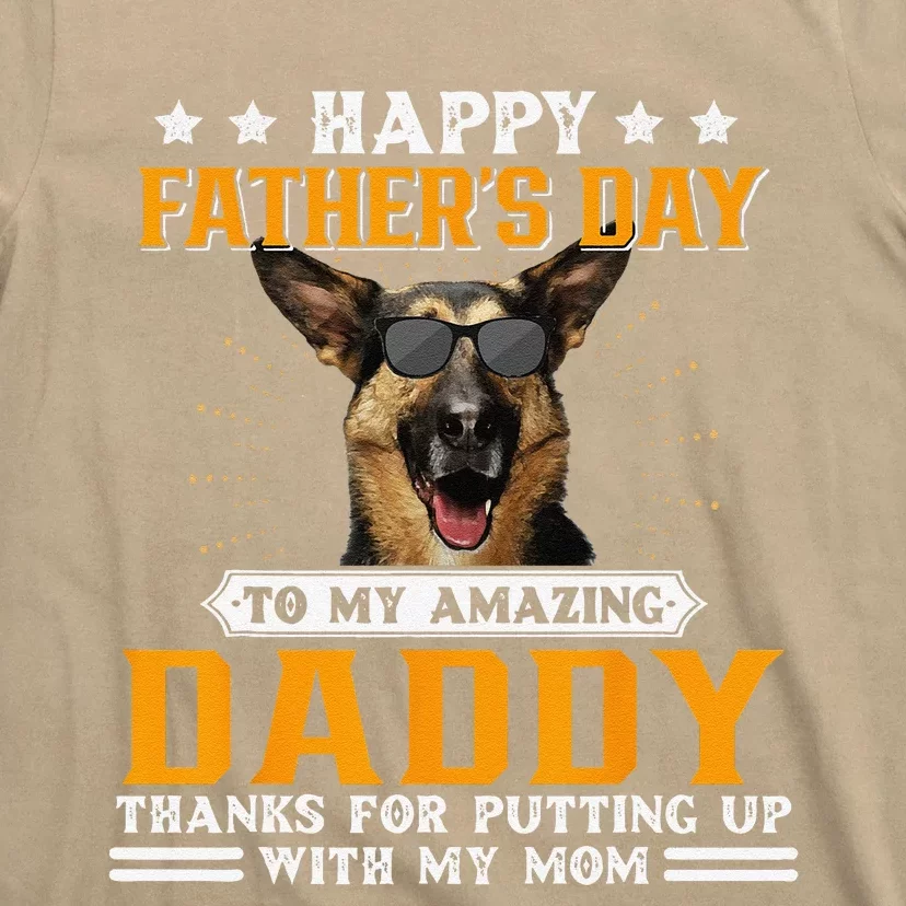 Happy Fathers Day German Shepherd Dog Dad Gifts For T-Shirt