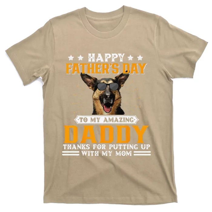 Happy Fathers Day German Shepherd Dog Dad Gifts For T-Shirt