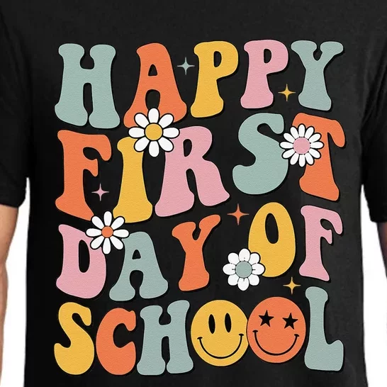 Happy First Day Of School Teachers Back To School Pajama Set