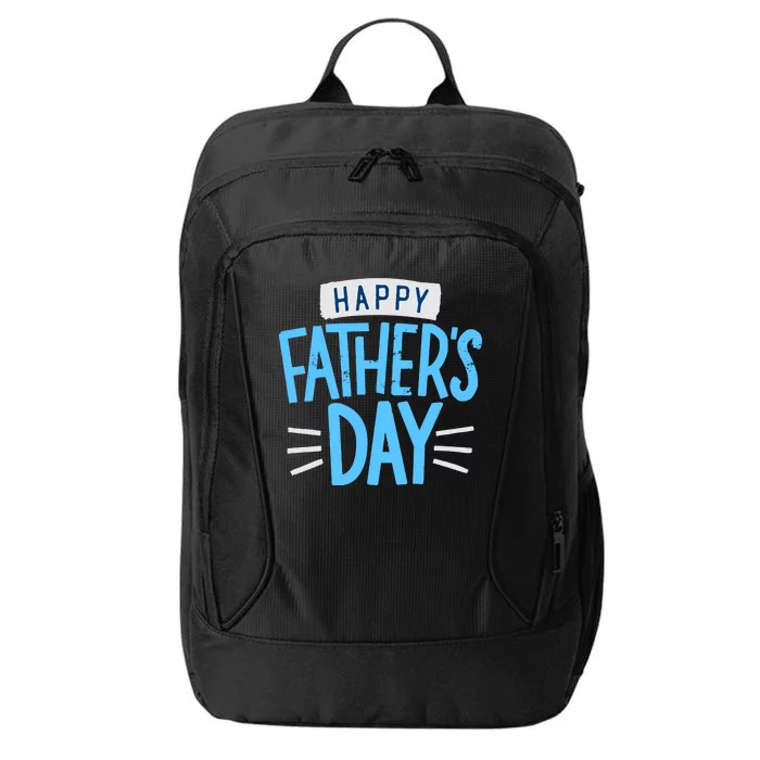 Happy Fathers Day Celebration Gift City Backpack