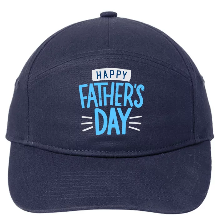 Happy Fathers Day Celebration Gift 7-Panel Snapback Hat