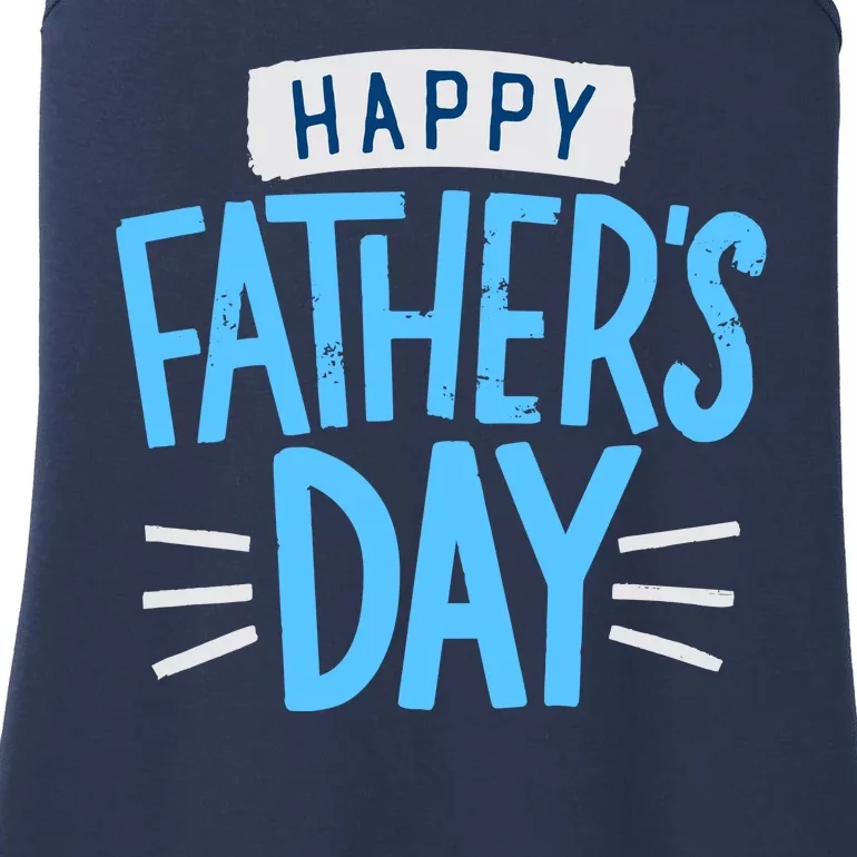 Happy Fathers Day Celebration Gift Ladies Essential Tank