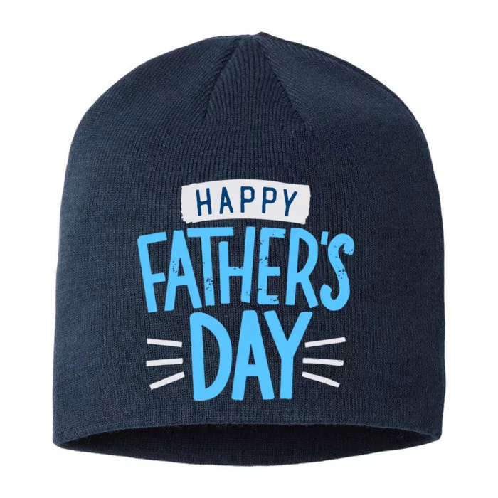 Happy Fathers Day Celebration Gift 8 1/2in Sustainable Knit Beanie