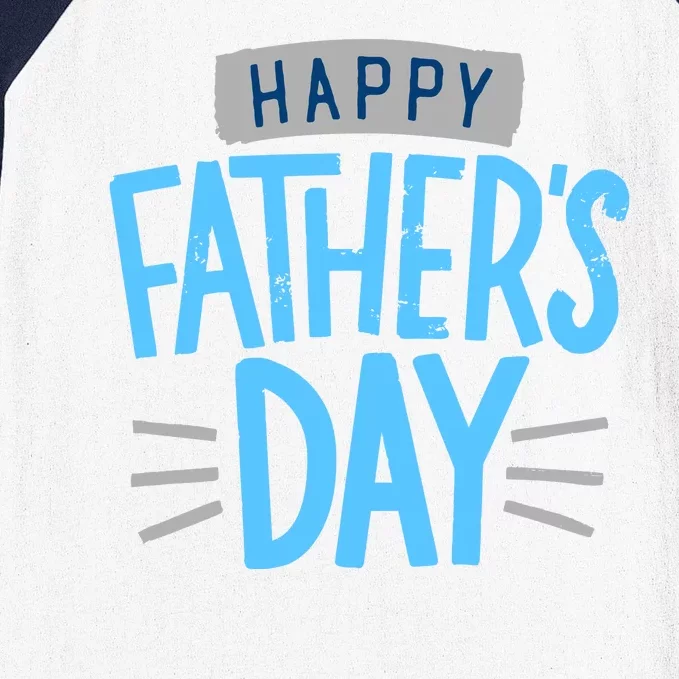 Happy Fathers Day Celebration Gift Baseball Sleeve Shirt