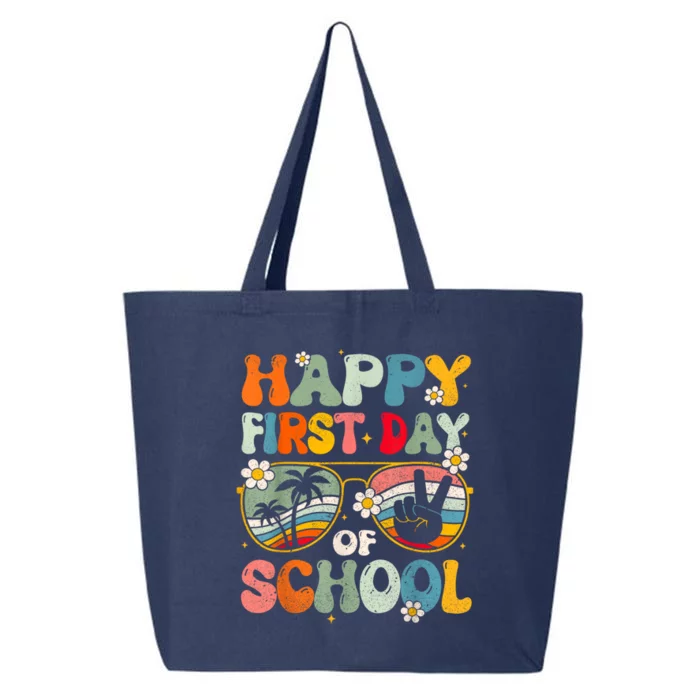 Happy First Day Of School Teacher Kids Welcome Back To School 25L Jumbo Tote