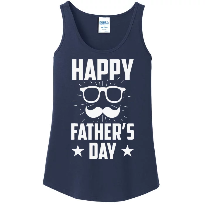 Happy Fathers Day Daddy Dad Father Fathers Day Sayings Papa Ladies Essential Tank