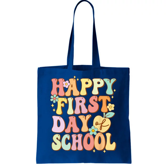 Happy First Day Of School Teachers Back To School Tote Bag