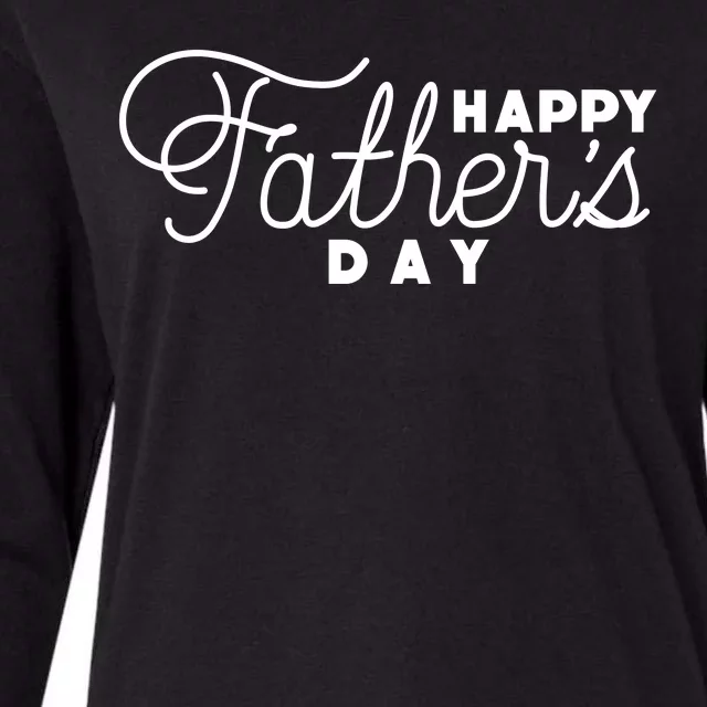 Happy Fathers Day Celebration Gift Womens Cotton Relaxed Long Sleeve T-Shirt