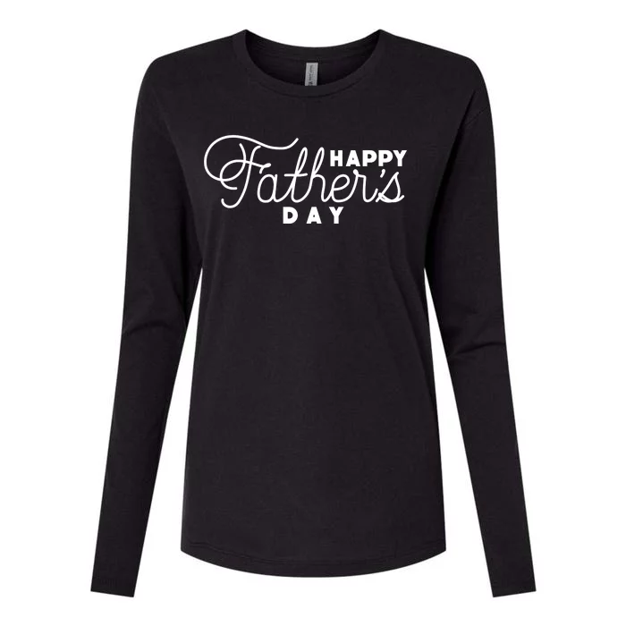 Happy Fathers Day Celebration Gift Womens Cotton Relaxed Long Sleeve T-Shirt