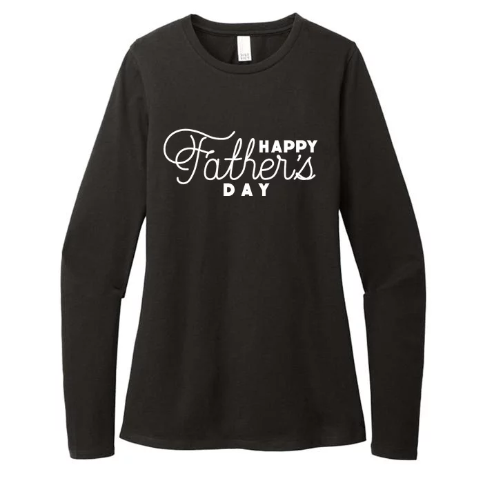 Happy Fathers Day Celebration Gift Womens CVC Long Sleeve Shirt