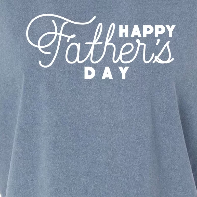 Happy Fathers Day Celebration Gift Garment-Dyed Women's Muscle Tee