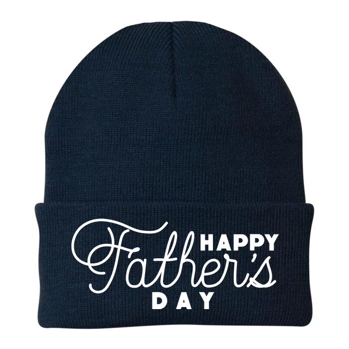 Happy Fathers Day Celebration Gift Knit Cap Winter Beanie