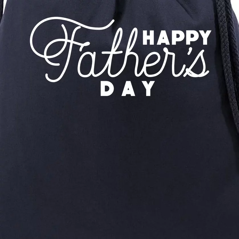 Happy Fathers Day Celebration Gift Drawstring Bag