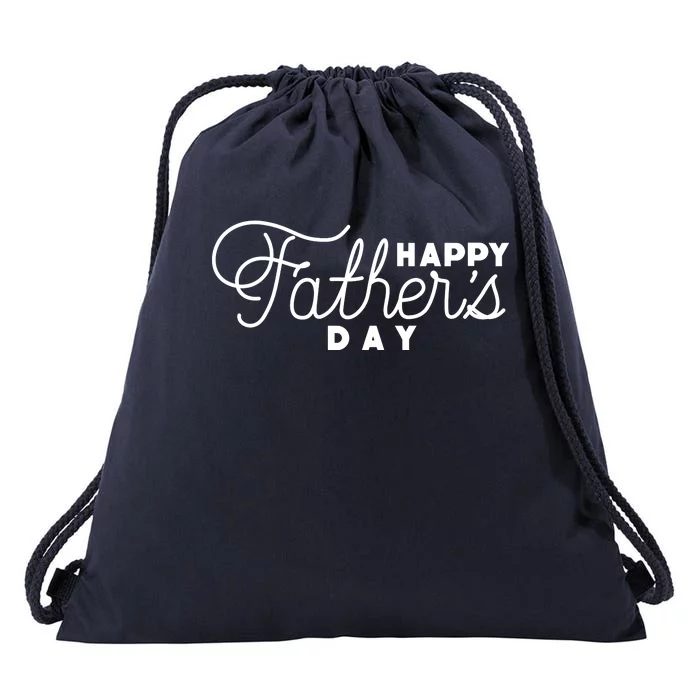 Happy Fathers Day Celebration Gift Drawstring Bag