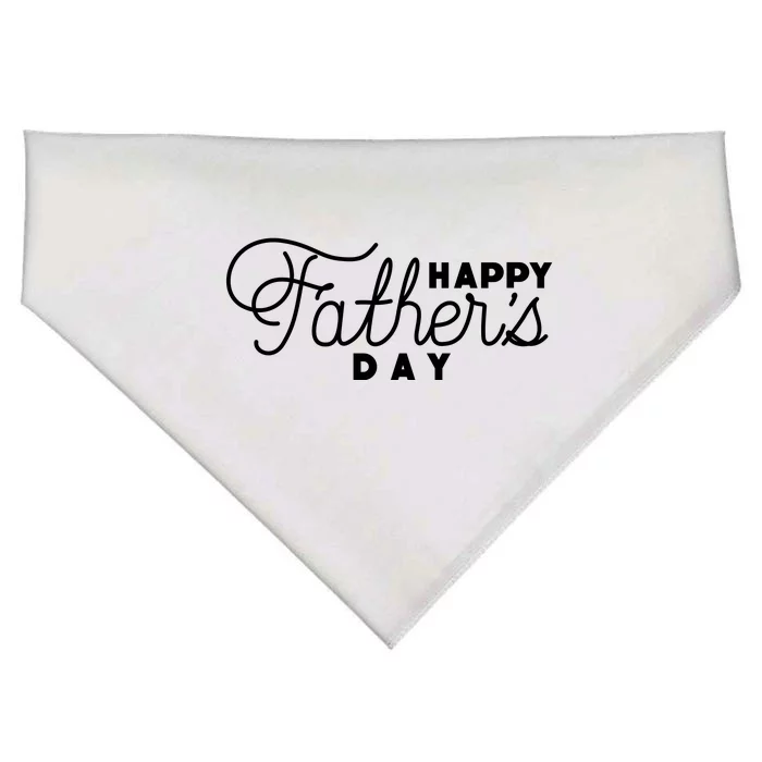 Happy Fathers Day Celebration Gift USA-Made Doggie Bandana