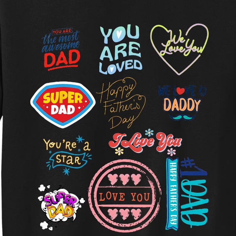 Happy Father's Day super dad cute husband or daddy gift Sweatshirt