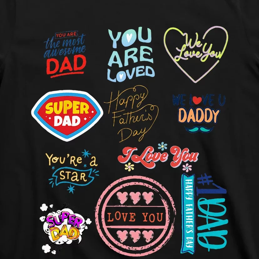 Happy Father's Day super dad cute husband or daddy gift T-Shirt