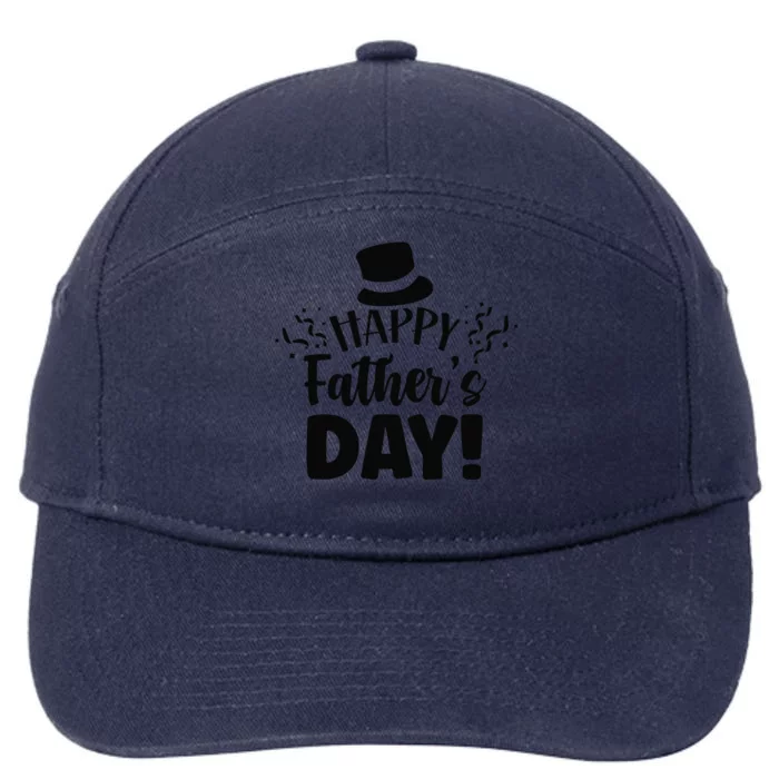 Happy Fathers Day Sayings Dad Daddy Father Papa 7-Panel Snapback Hat