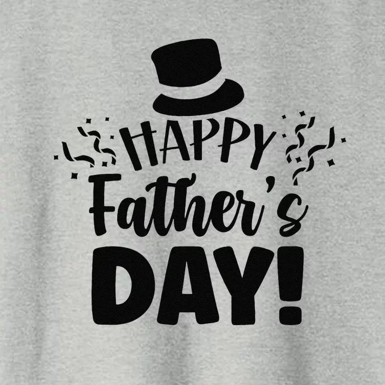 Happy Fathers Day Sayings Dad Daddy Father Papa Women's Crop Top Tee