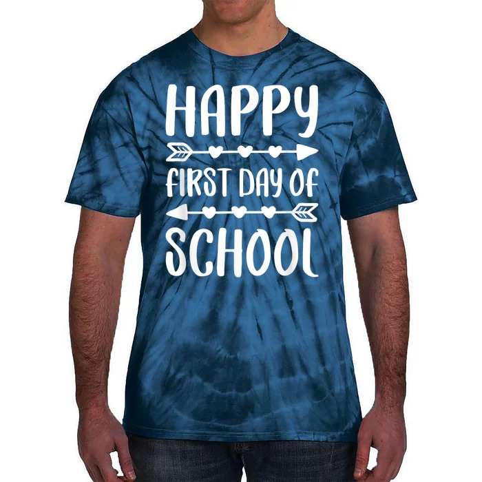 Happy First Day Of School Back To School Tie-Dye T-Shirt