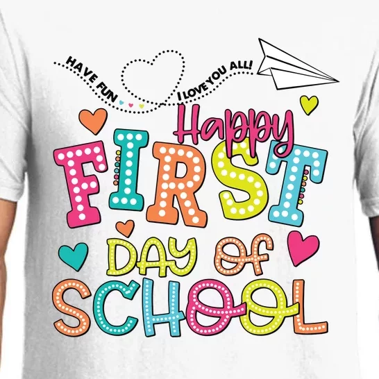 Happy First Day Of School Hello School Pajama Set