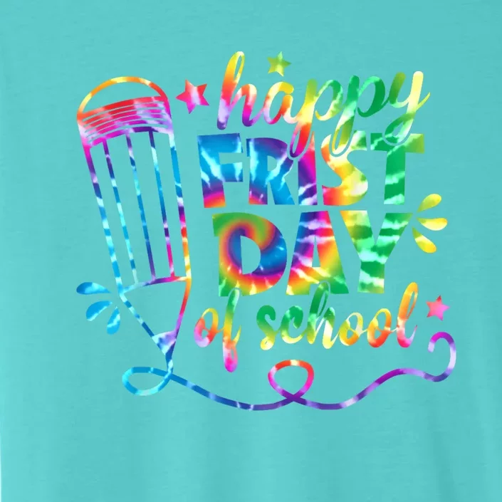 Happy First Day Of School Tie Dye Back To School Teacher Kids ChromaSoft Performance T-Shirt